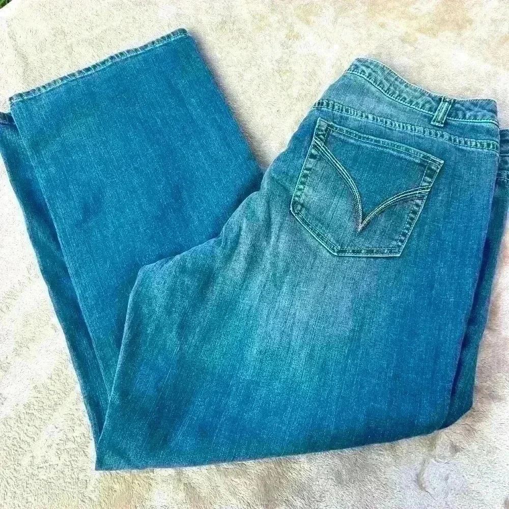 Venezia Denim Jeans Medium Wash Size 16 Short